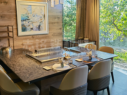 別墅會(huì)所單位招待鐵板燒設(shè)備定制 圖2